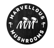 Marvellous Mushrooms black and white logo
